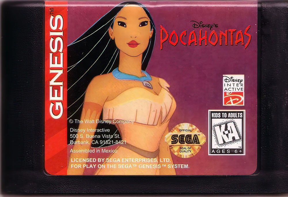 Лицензионный картридж Pocahontas для Genesis